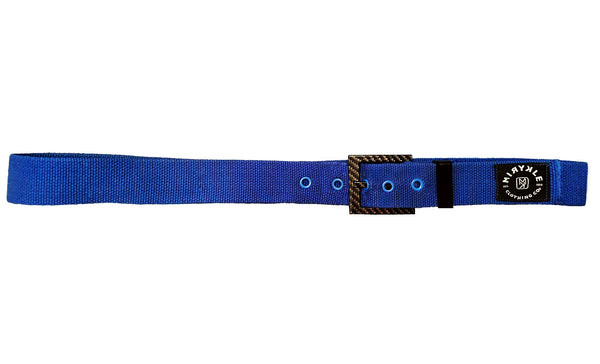Hypoallergenic Royal Blue Cloth Belt With Carbon Fiber Buckle