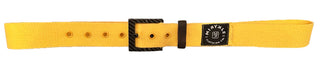 Hypoallergenic Yellow Cloth Belt With Carbon Fiber Buckle
