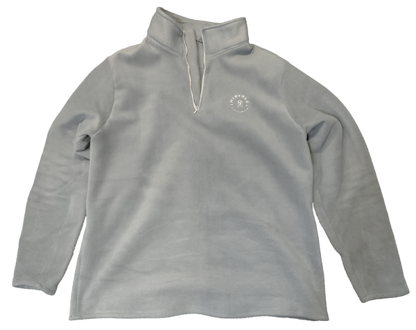 Gray Luxe Fleece Pullover w/ Glow In The Dark Logo