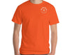Men’s Orange T-shirt With White MIRYKLE Clothing Co Logo