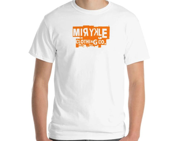 Men’s Short Sleeve T-Shirt Orange MIRYKLE