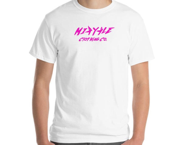 Men’s Short Sleeve T-Shirt Pink MIRYKLE