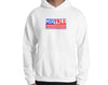 White hoodie with MIRYKLE Clothing Co flag