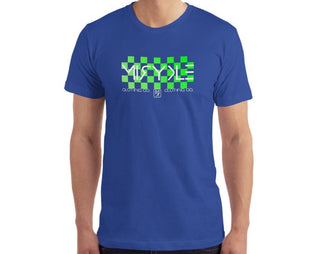 Men’s MIRYKLE Green Checkered Logo T-Shirt