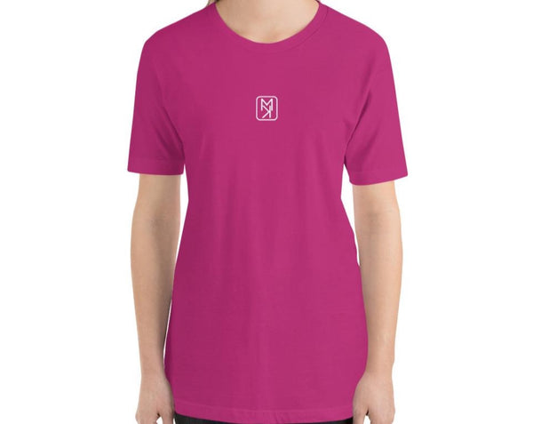 Women’s Berry T-shirt With The MIRYKLE Clothing Co Logo