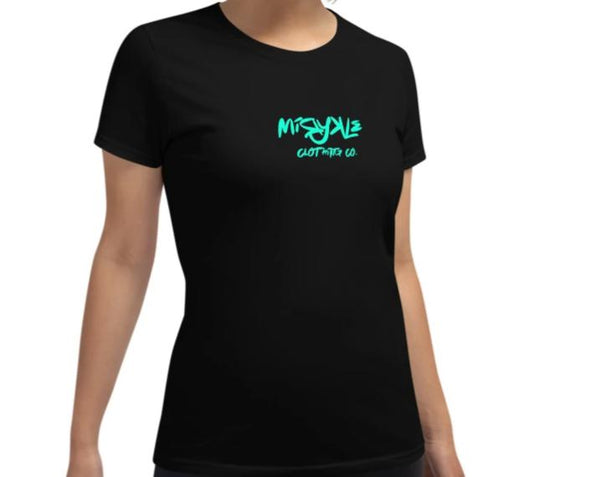 Women's Short Sleeve T-shirt Turquoise MIRYKLE
