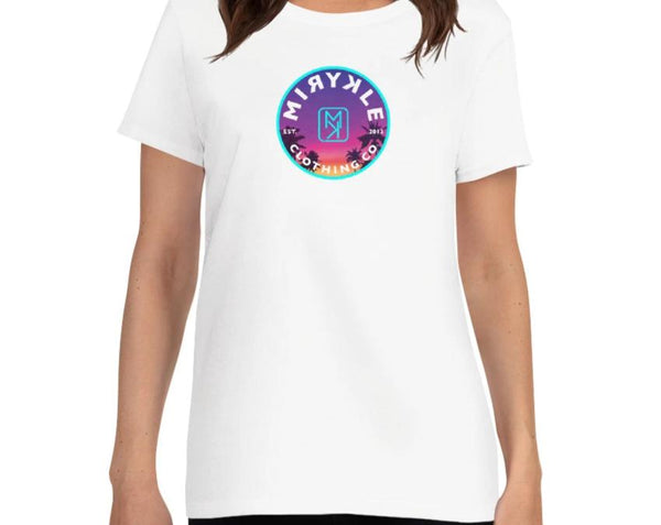 Women's Crew Neck MIRYKLE Paradise And Palm Trees