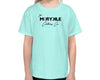 Youth Short Sleeve Little MIRYKLE Pink Ribbon T-Shirt