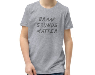 Braap sounds matter youth Athletic Heather T-shirt